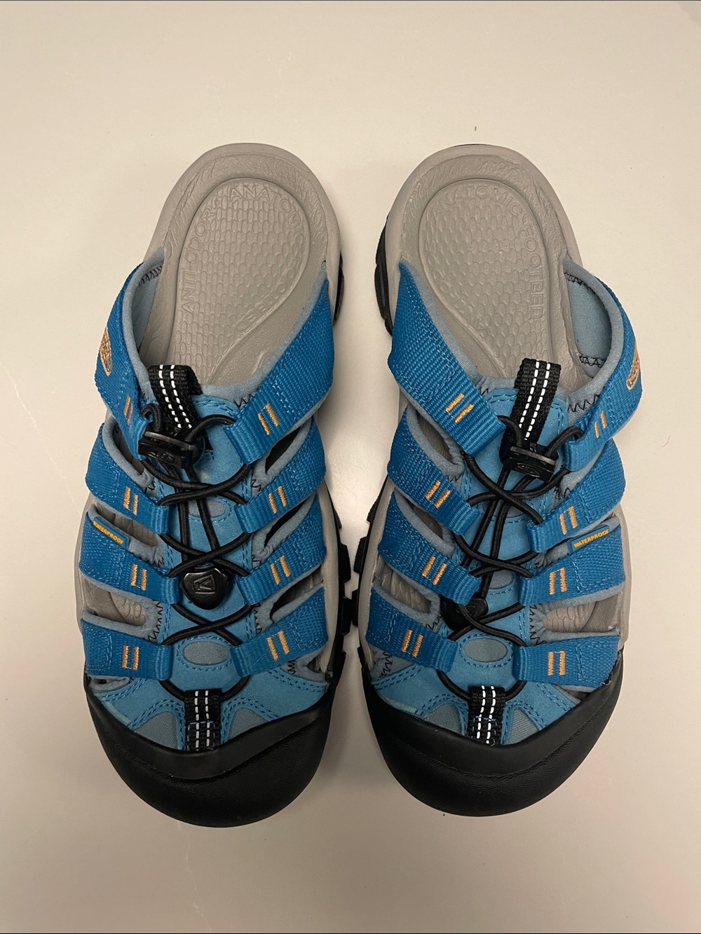 Keen Newport Slide Teal Blue Closed-Toe Adventure Sandals - Picture 6 of 6